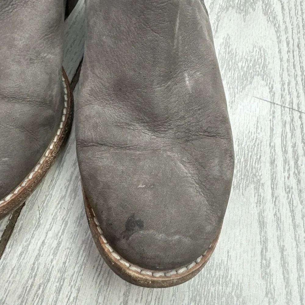 Eileen Fisher Brown Suede Chelsea Ankle Boot Size‎ 6 Wedge Heel Bootie